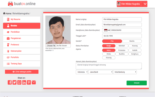 ステップ 2: 最適な CV のプロファイルを完成させる