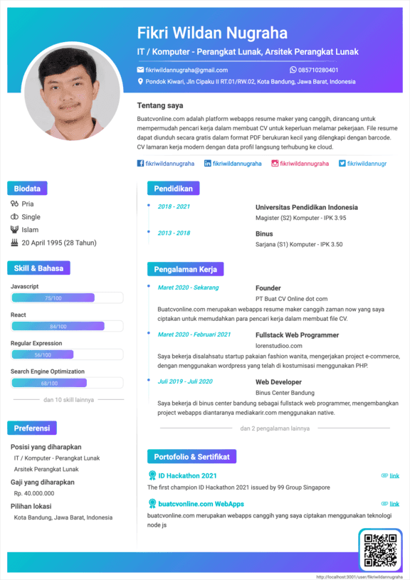 CV Canva Free