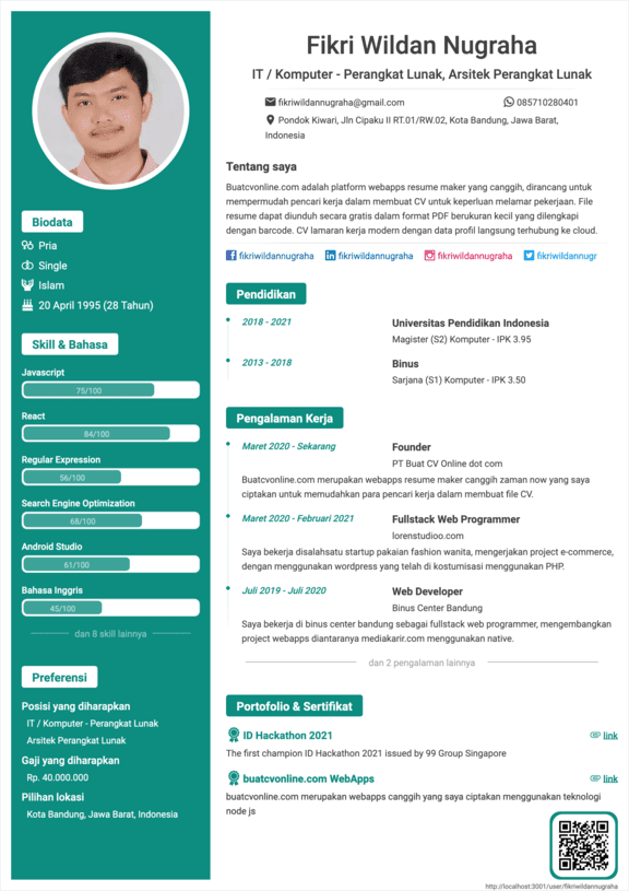 CV Dokter