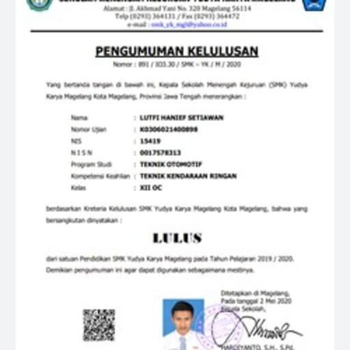 CV Lutfi Hanief Setiawan