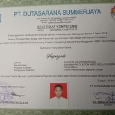 Profil CV Supriyadi