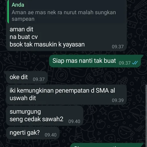 Profil CV bang adii