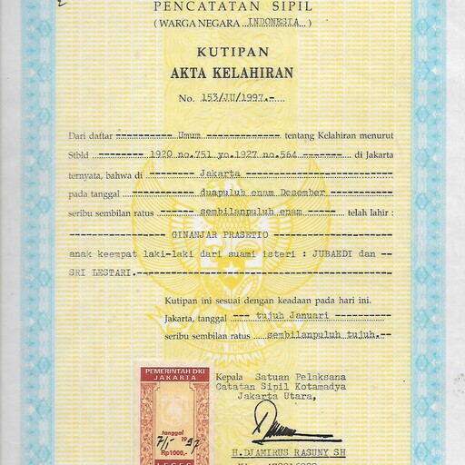 Profil CV Ginanjar Prasetio